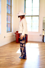 Okara Aso Oke Cargo Jeans Pants