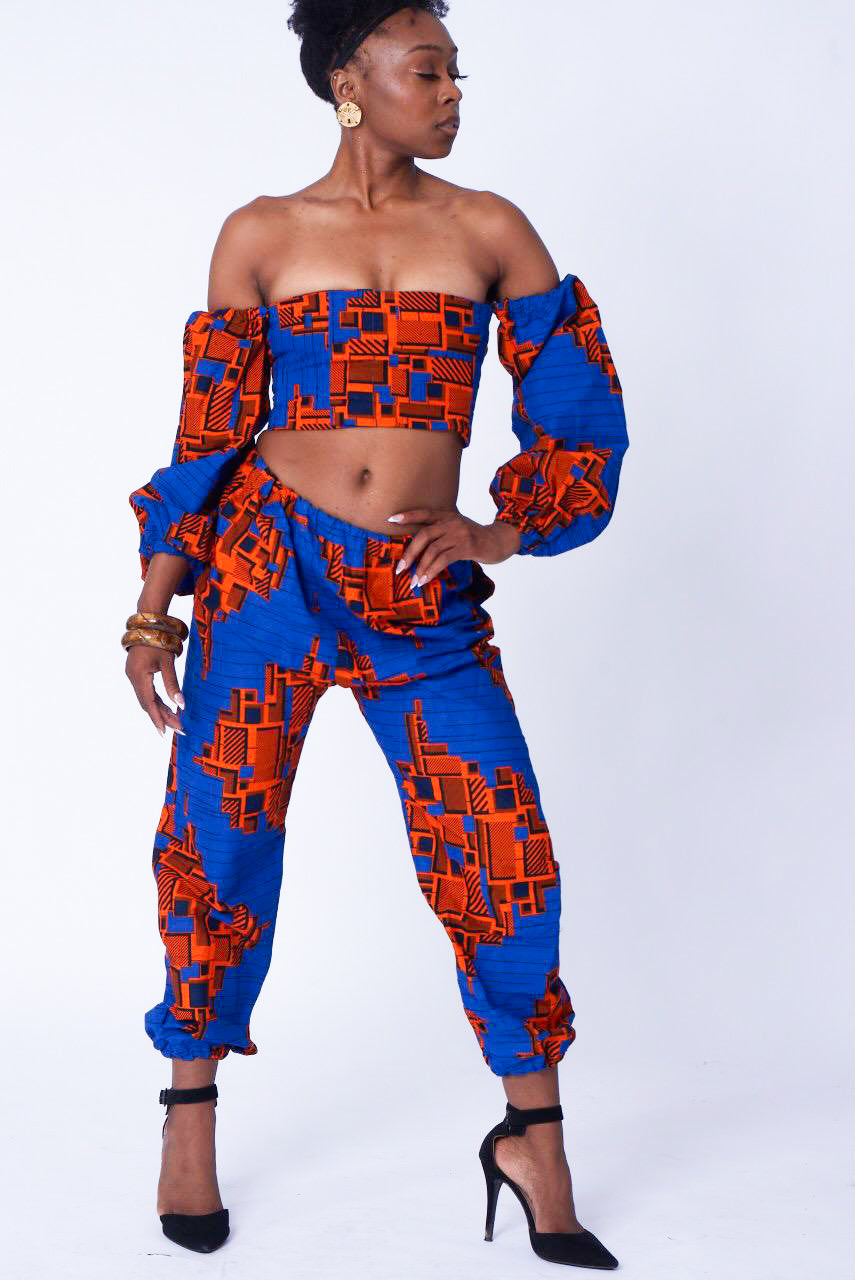 Ijo Customisable Ankara Dancing Outfit (Two-Piece Set)