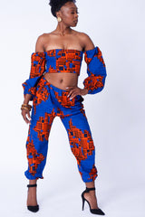 Ijo Customisable Ankara Dancing Outfit (Two-Piece Set)