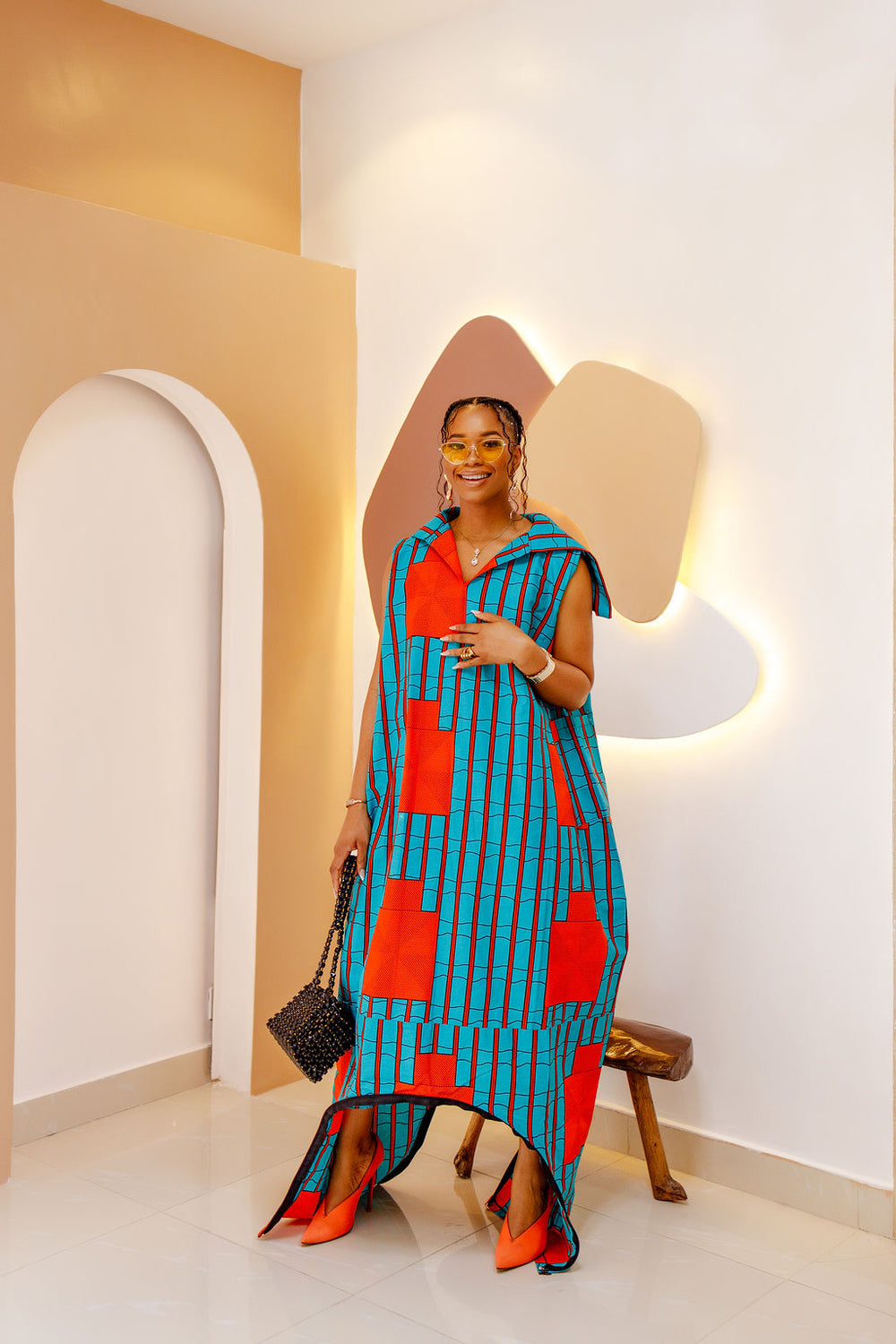 Uzoma African Print Dress  Tagged "brown" Obioma Fashion- Buy African  Print