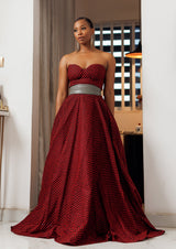 Efie Strapless Sweetheart Neckline Dress