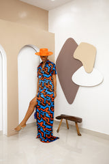 Enyiada Silk Ankara Kaftan