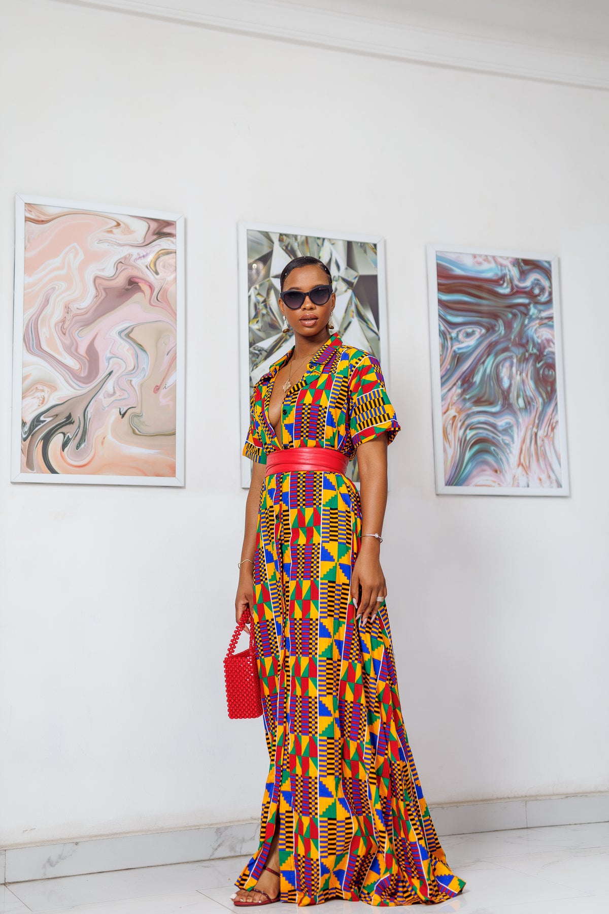 Ezeagu Kaftan Maxi Dress – Obioma Fashion- Buy African Print