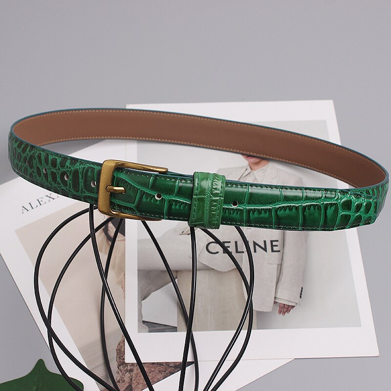 Leather Belt Ladies INS Style Simple Decorative Jeans With Fashionable Skirt Suit Sweater Belt