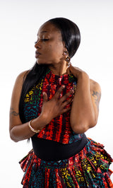 Kobina Crop Top and Triple Layered Skirt - Custom - These Fabrics Are Not Available - Please Pick Fabric