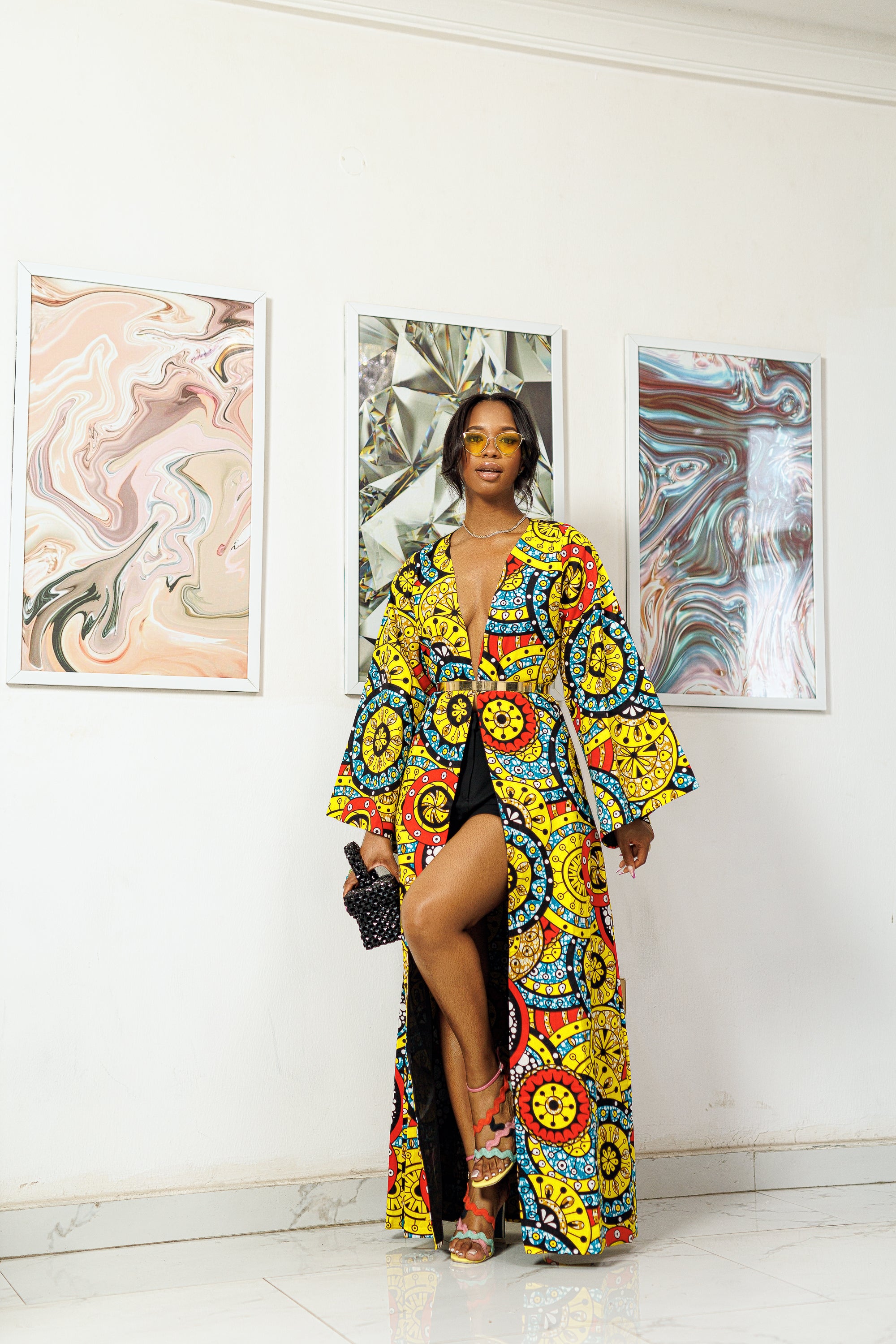Gbese Gbese African Ankara Print Kimono – Obioma Fashion- Buy African Print