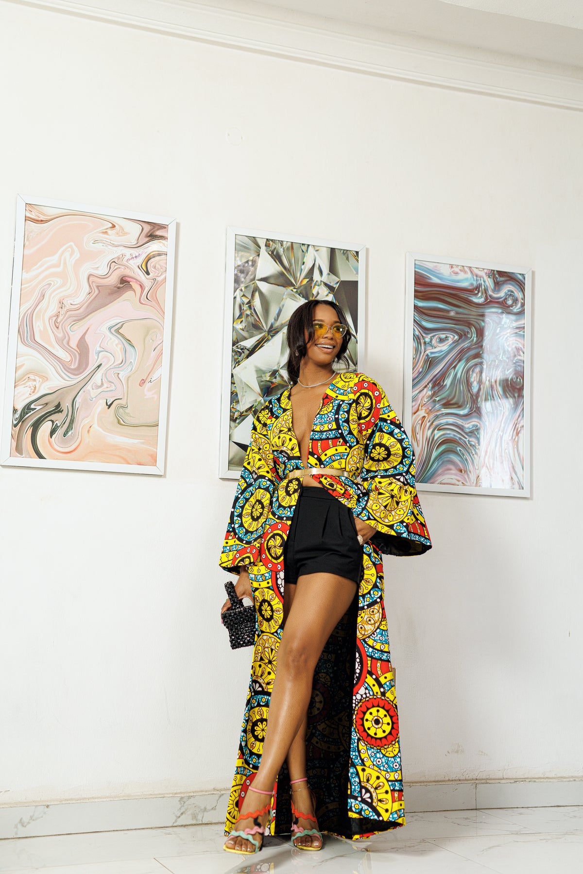 Gbese Gbese African Ankara Print Kimono – Obioma Fashion- Buy African Print