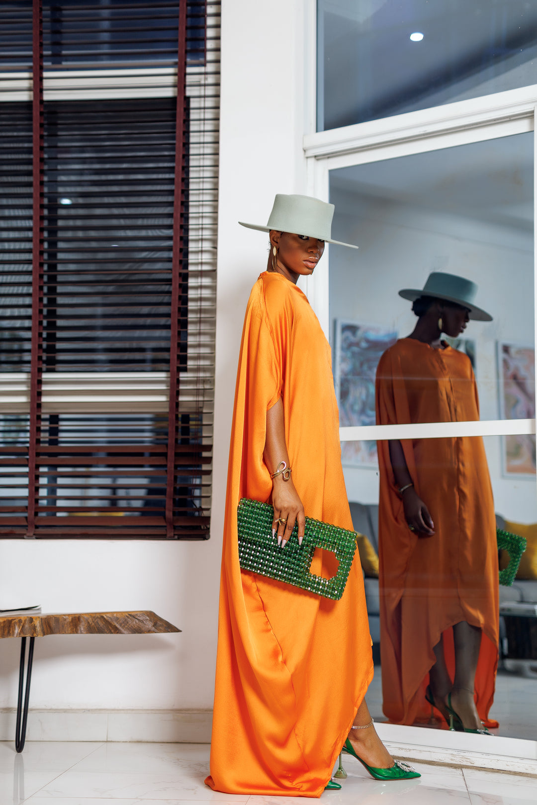 Elegant Unlined Kaftan Maxi Dress | Hand-Crafted in Africa | Designed in the U.S. M Elegant Unlined Kaftan Maxi Dress | Hand-Crafted in Africa | Designed in the U.S. M