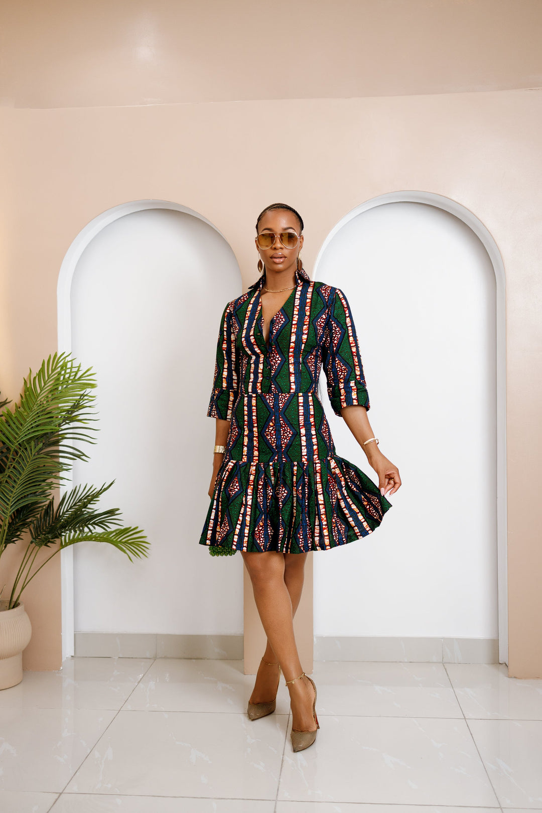 ankara midi dresses Isiopko Ankara Midi Dress