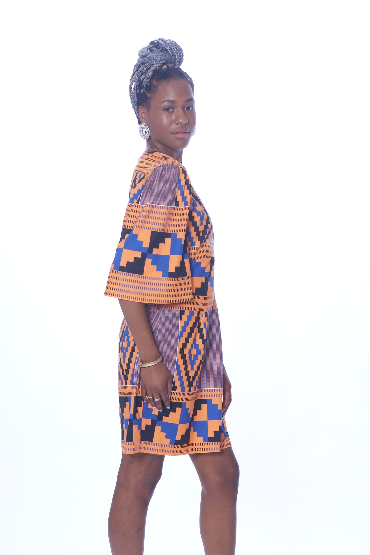 kente mini dress Frances Short Mini Dress