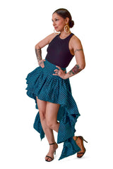 Nkukwaya – Hand-Crafted Ankara High-Low Tiered Skirt