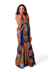 Nnwekorita Ankara Strapless Maxi Dress