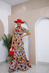 Nwokediuko Kaftan Maxi Dress – Handmade African Ankara Elegance