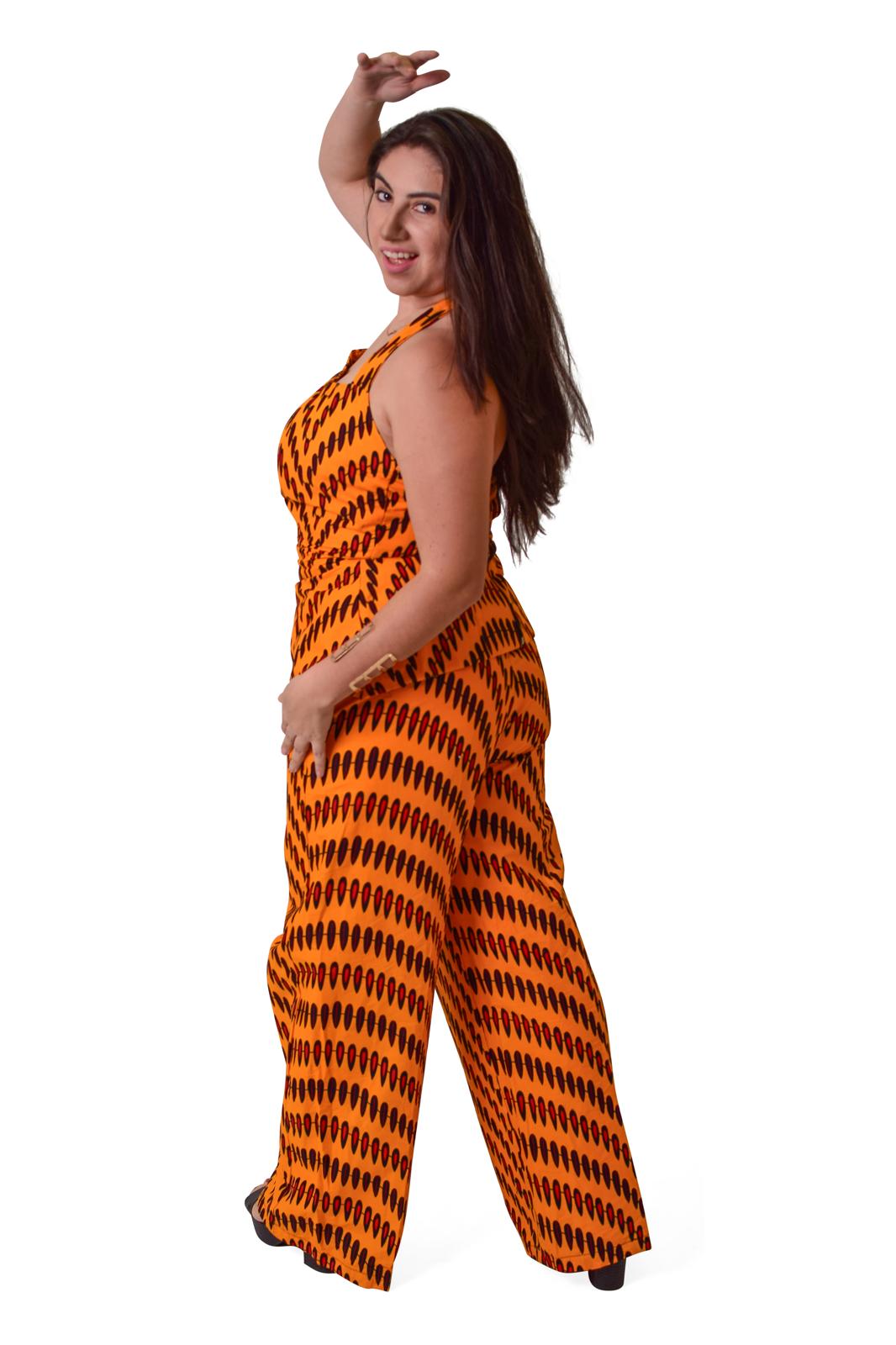 Oba Halter Peplum Top & Pants Set