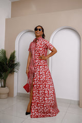 Odiegwu Adire Maxi Kaftan Dress