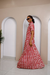 Odiegwu Adire Maxi Kaftan Dress