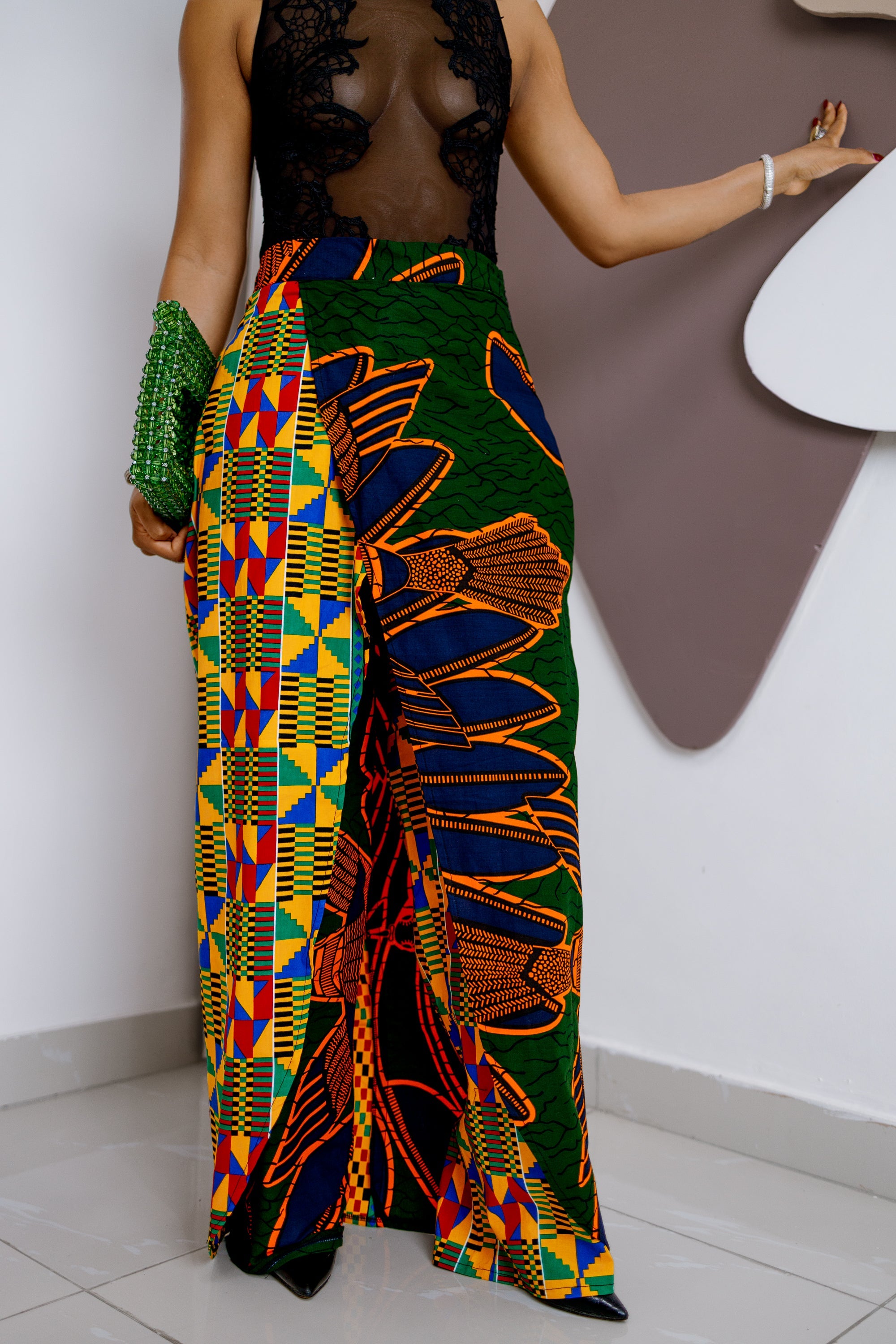 Ogbommili Patchwork Pants Skirt
