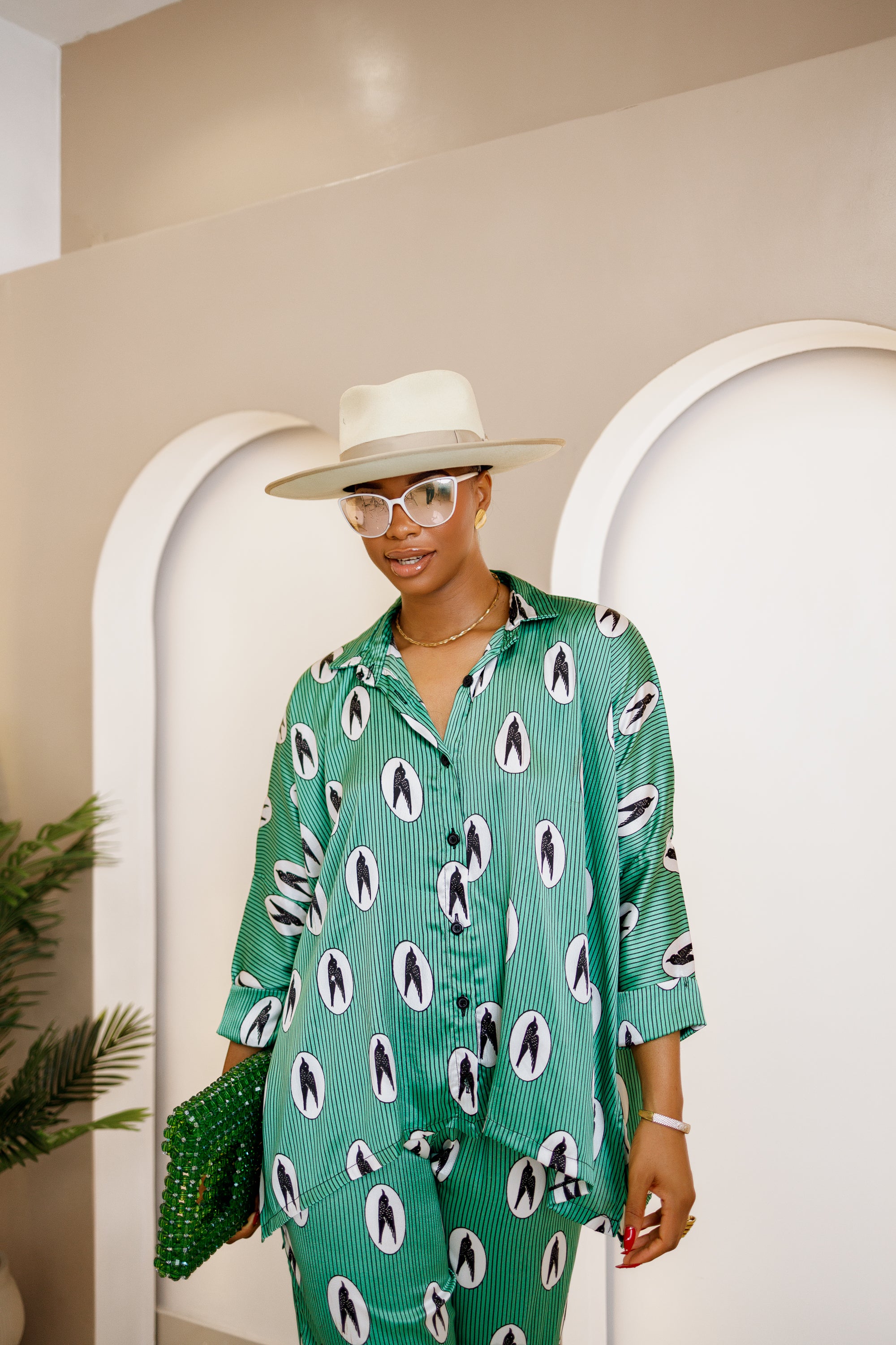 Ogeri Silk Print Co-ord Set