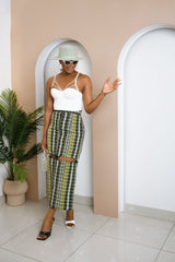 Ohom – Ring Detailed Aso Oke Skirt