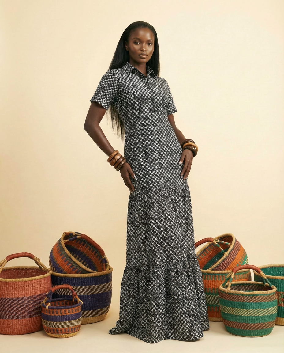 ankara maxi dresses Oja Boho Dress: Collared, Button-Front Elegance XL it ensures comfort and Size:3-6 month Set Dress + Fairy Wings + Hat Web Collection: Club L Birthday 2025 Mafia Princess Woman Costume