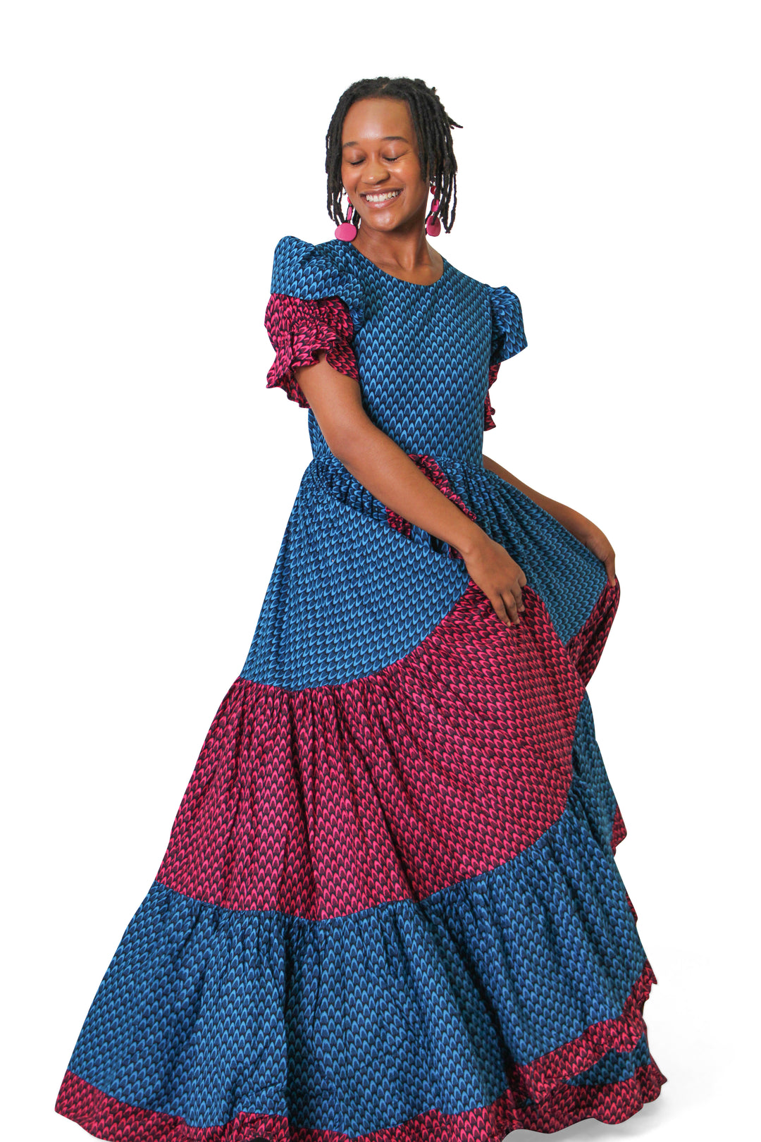 Omowo Ankara Tiered Maxi Dress | Hand-Crafted African Fashion 3XL Omowo Ankara Tiered Maxi Dress | Hand-Crafted African Fashion 3XL