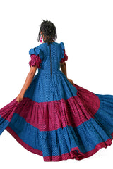 Omowo Ankara Tiered Maxi Dress