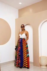 Onje Ankara Patchwork Skirt