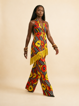 Akusa Fringe Wide-Leg Pants & Top Set | Luxe Resort Wear