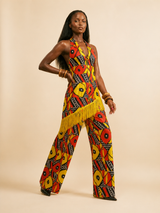 Akusa Fringe Wide-Leg Pants & Top Set | Luxe Resort Wear