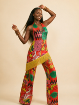 Ikeagwu Fringe Wide-Leg Pants & Top Set | Luxe Resort Wear