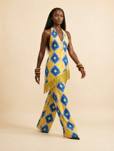 Mazi Fringe Wide-Leg Pants & Top Set | Luxe Resort Wear