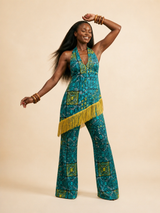 Ogbuefi 2 Fringe Wide-Leg Pants & Top Set | Luxe Resort Wear