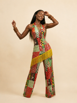 Ezenwa Fringe Wide-Leg Pants & Top Set | Luxe Resort Wear