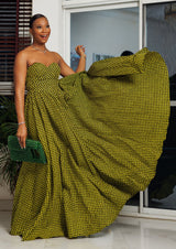 Ugba Strapless Sweetheart Neckline Dress