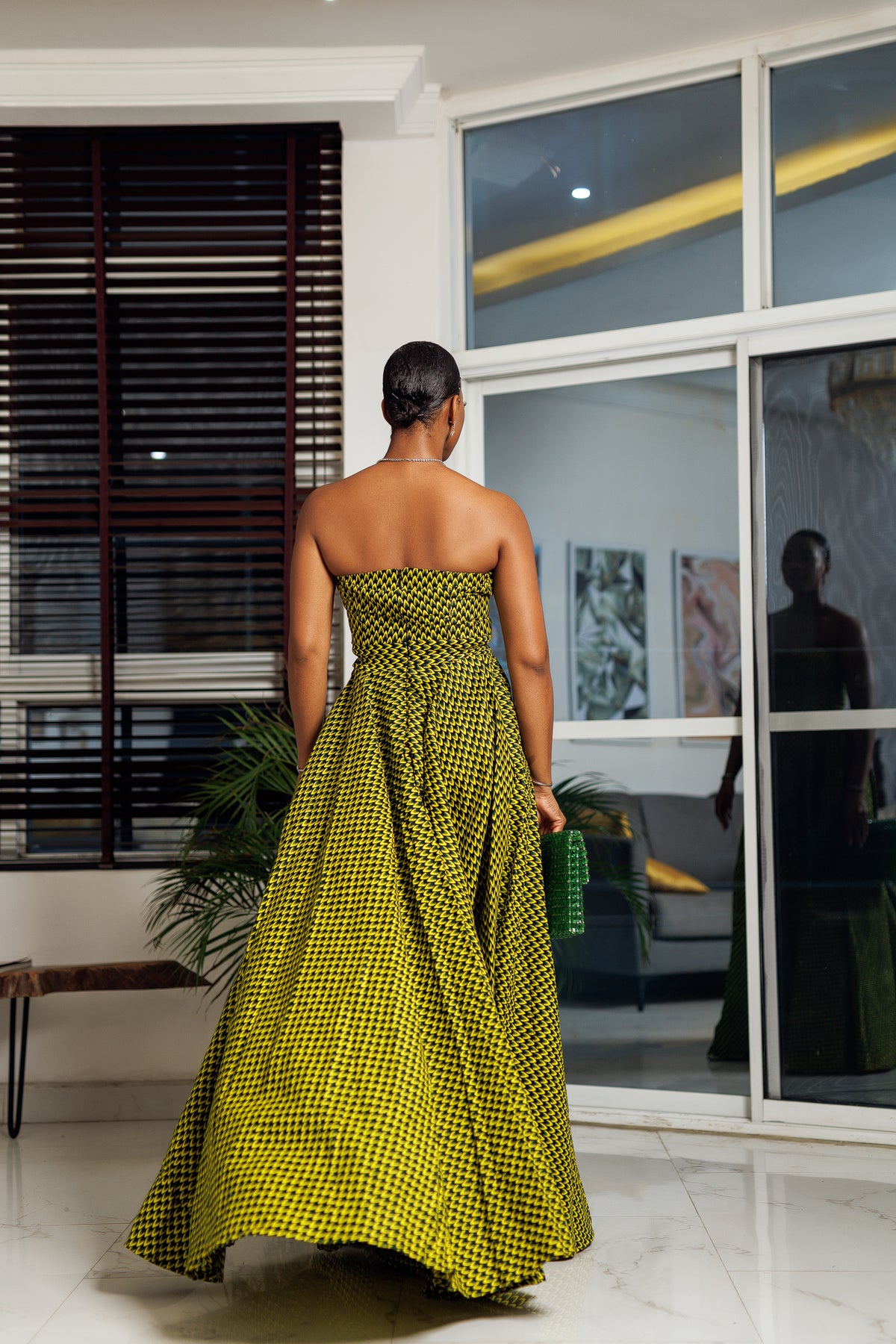 Ugba African Print Strapless Maxi Dress – Obioma Fashion- Buy African Print