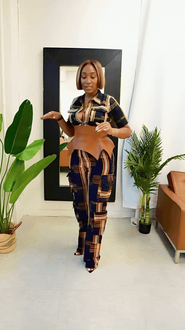 Okara Aso Oke Cargo Set