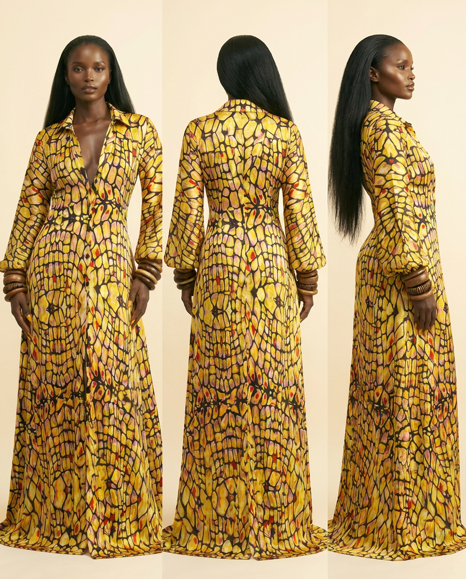 Rue de la Paix Silk Charmeuse Bias-Cut Gown - back view