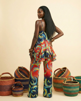 Opi Ankara Silk Blend Two-Piece Set - Parisian Elegance - back view