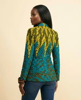 Agwu Tailored Blazer - Luxe Structured Top - back view