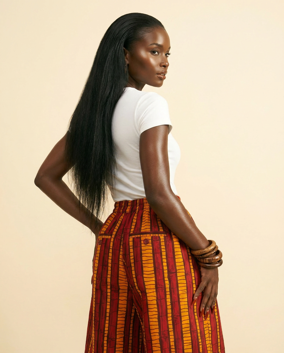 Ikedi Silk Charmeuse Bias-Cut Midi Skirt - back view