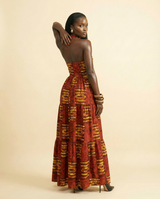 Rue de la Paix Silk Crépon Gown - Flowing Elegance - back view