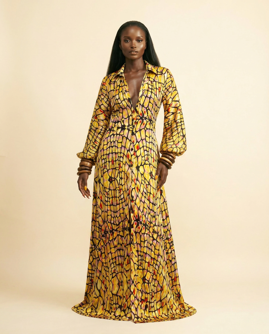 Rue de la Paix Silk Charmeuse Bias-Cut Gown - front-facing view