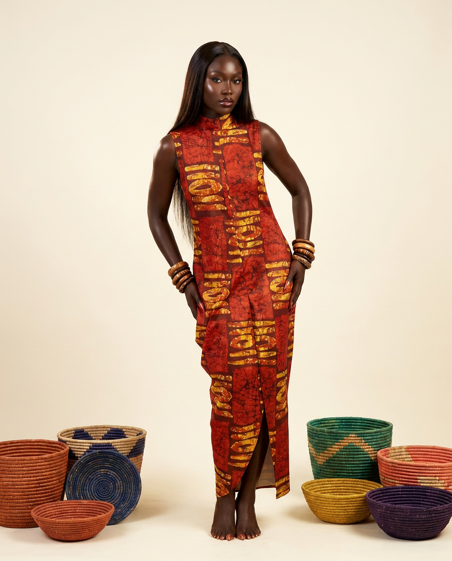 Chieme Drape Silk Gown - Elegant Evening Dress - front-facing view