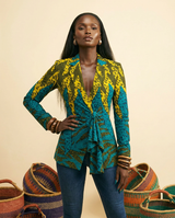 Agwu Tailored Blazer - Luxe Performance Fabric - front-facing view
