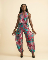 Nkpole Silk Charmeuse Jumpsuit - Elegant One-Piece - front-facing view