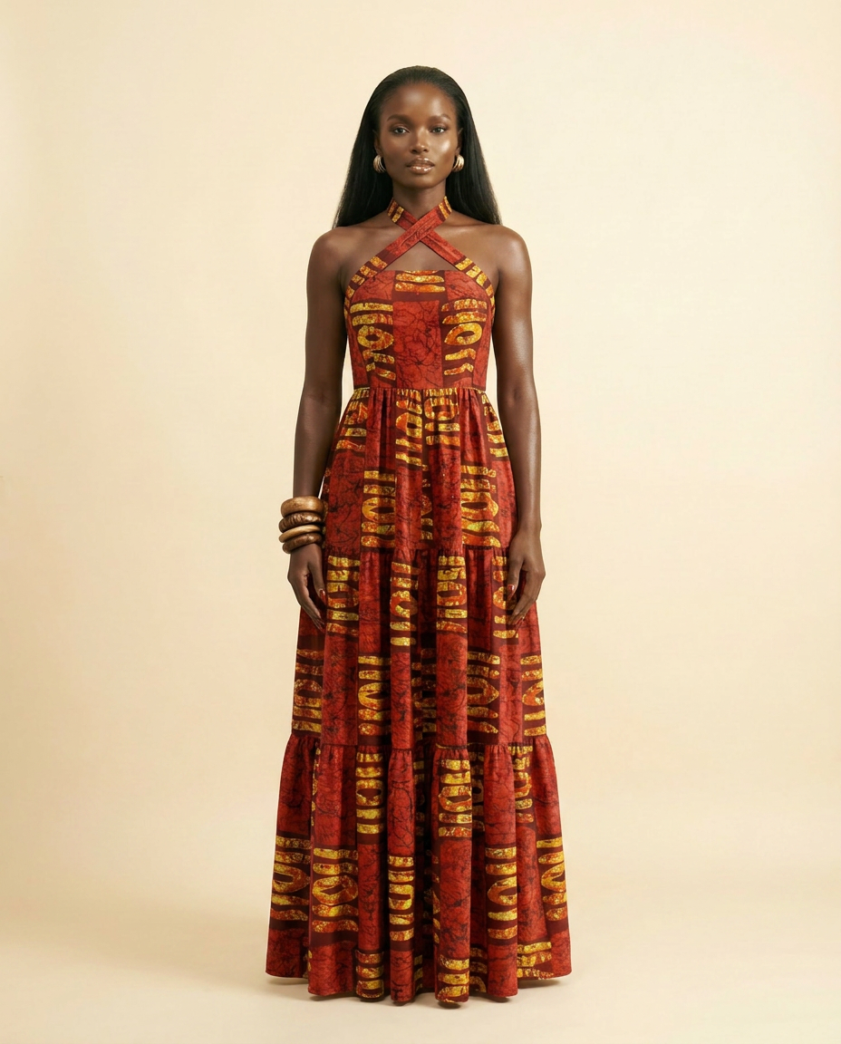 Rue de la Paix Silk Crépon Gown - Flowing Elegance - front-facing view