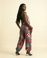 Nkpole Silk Charmeuse Jumpsuit - Elegant One-Piece - back view