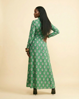 Igba Deconstructed Maxi Shirt Dress - Asymmetric & Sculpted - back view