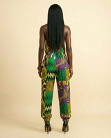 Enyi Silk-Touch Jumpsuit: Luxuriously Replicated Elegance - back view
