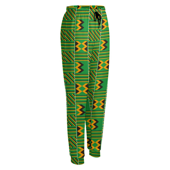 Green African Print Sweatpants